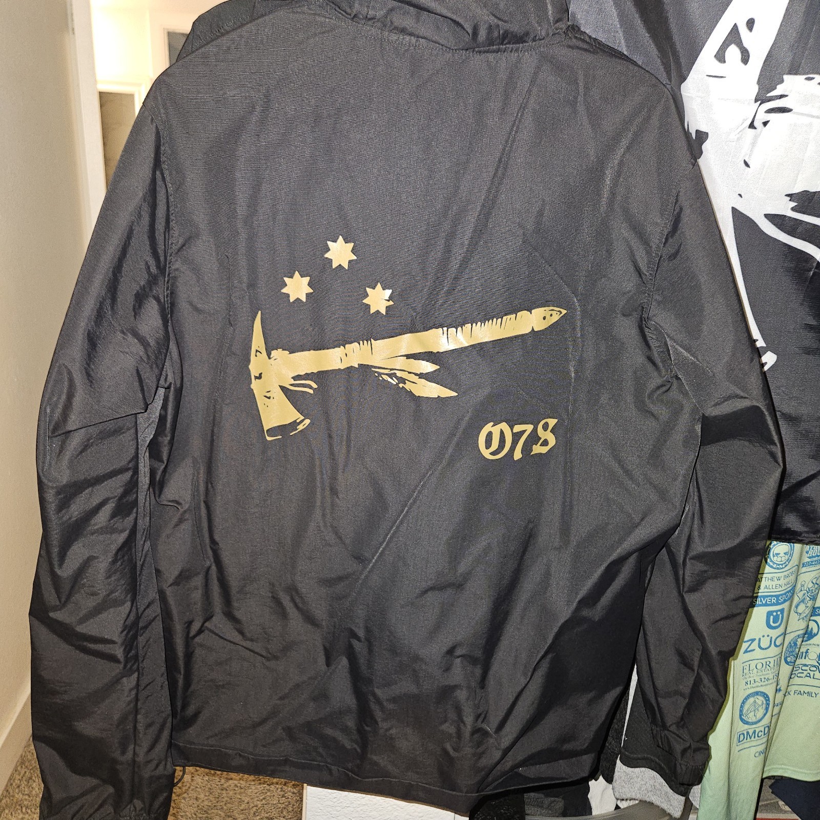 ONE7SIX Large Comanche Tomahawk Heavy Duty Windbreaker Large NEW TEAM ONE 7 SIX