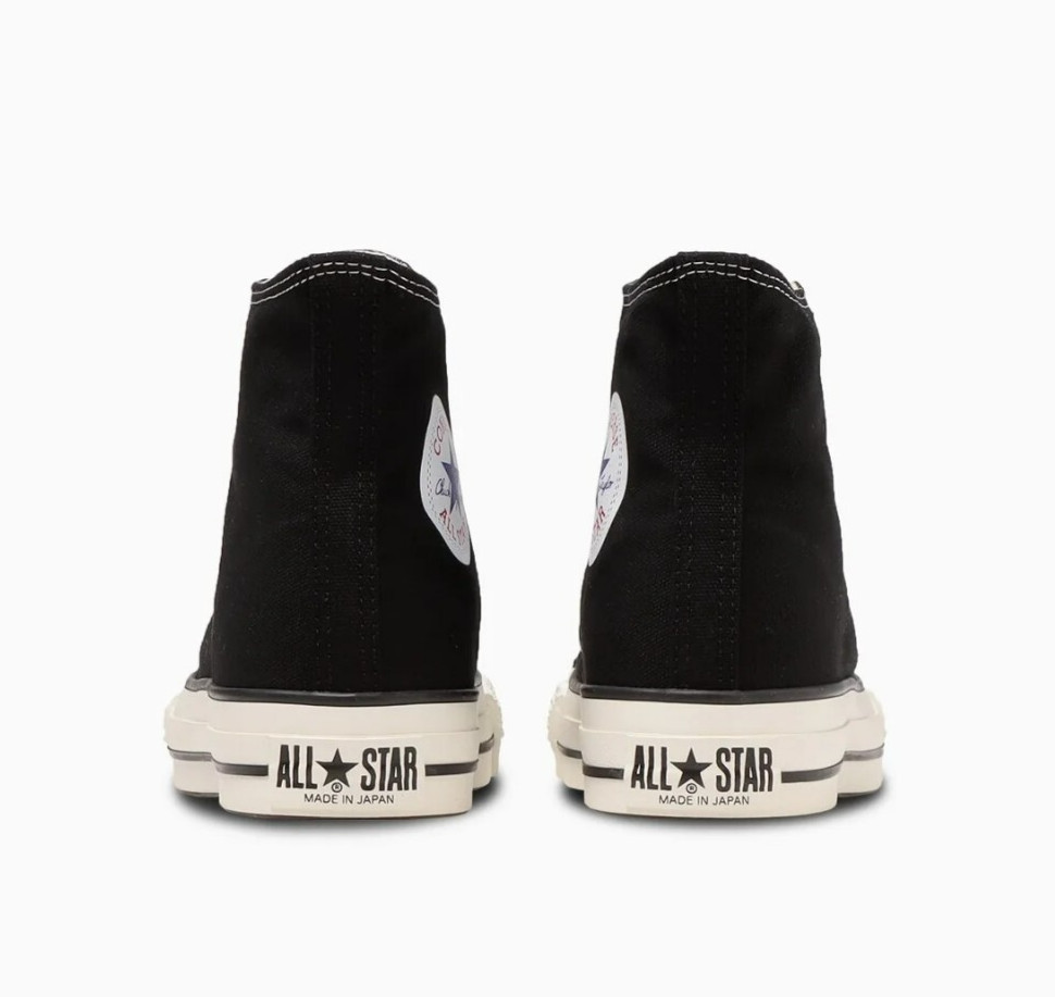 Converse Canvas All Star J OX Black Hi Made in Japan US 3.5-11.5 New