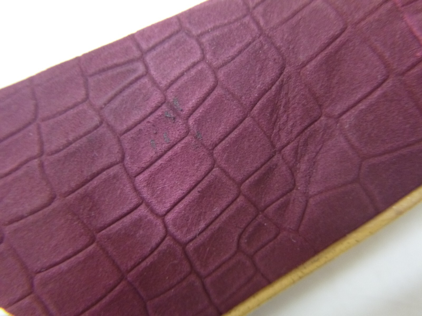 Splendid Selia Burgundy Purple Slingback Flats Sz 8 M Ankle Strap Snake Embossed