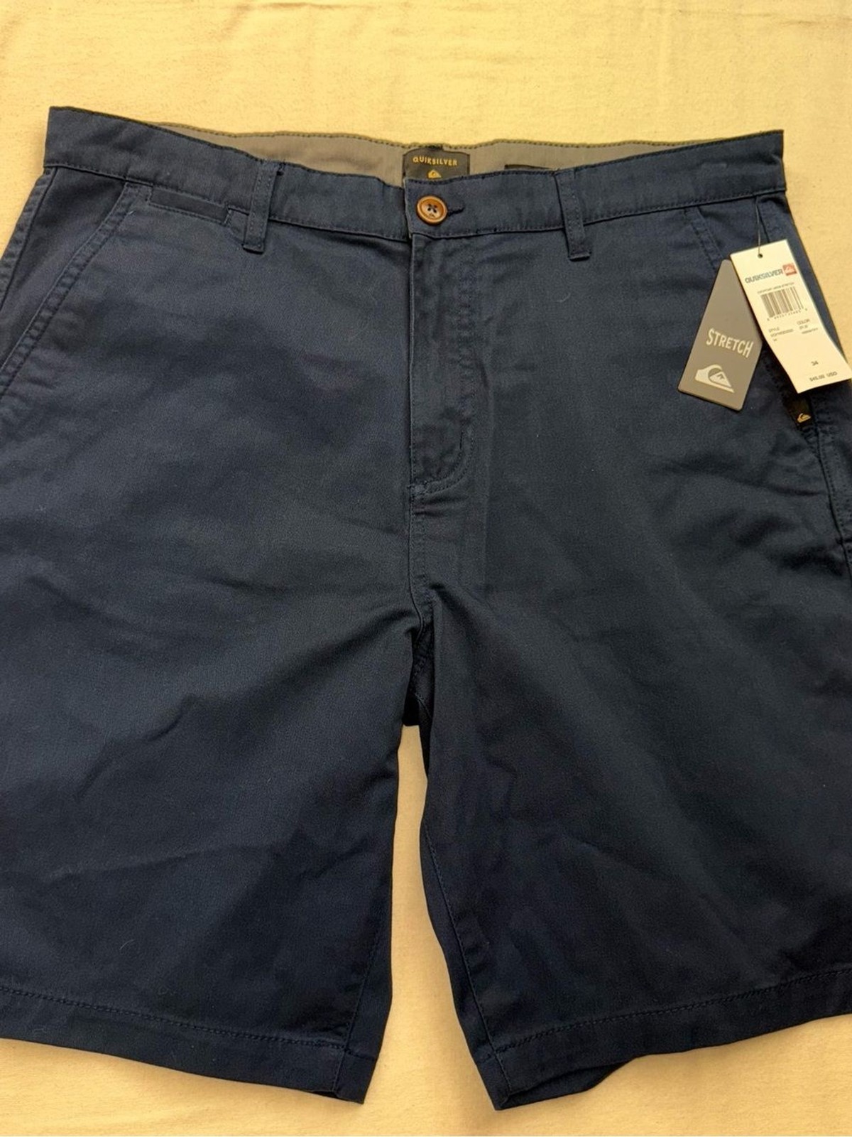 Quiksilver Everyday Union Stretch Shorts Men’s 34 Navy Regular Fit NWT $45
