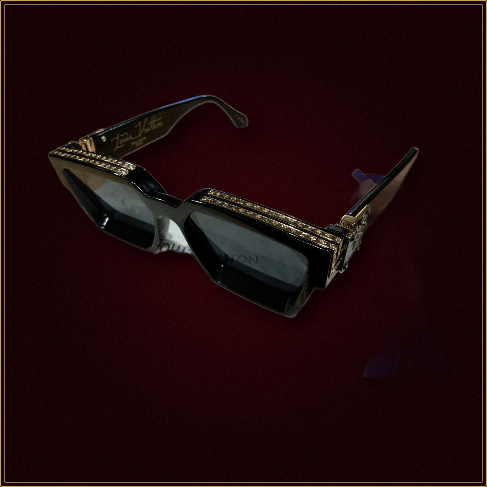 Louis Vuitton 1.1 LV Millionaires Sunglasses Black Gold LV Acetate