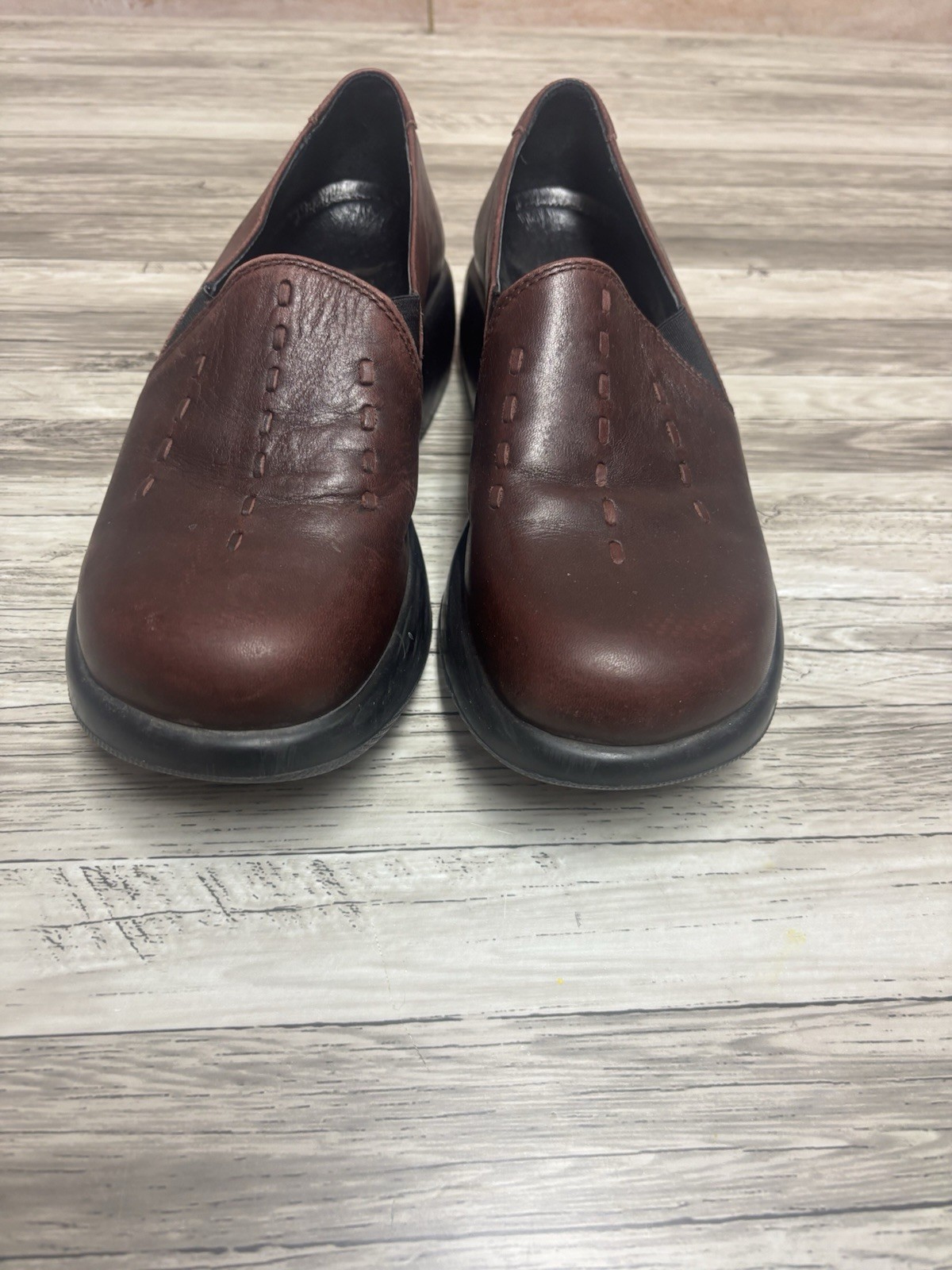 Dansko Nursing Clogs Women’s EU 36/37 Brown Leather Work Shoes US Size 6.5-7