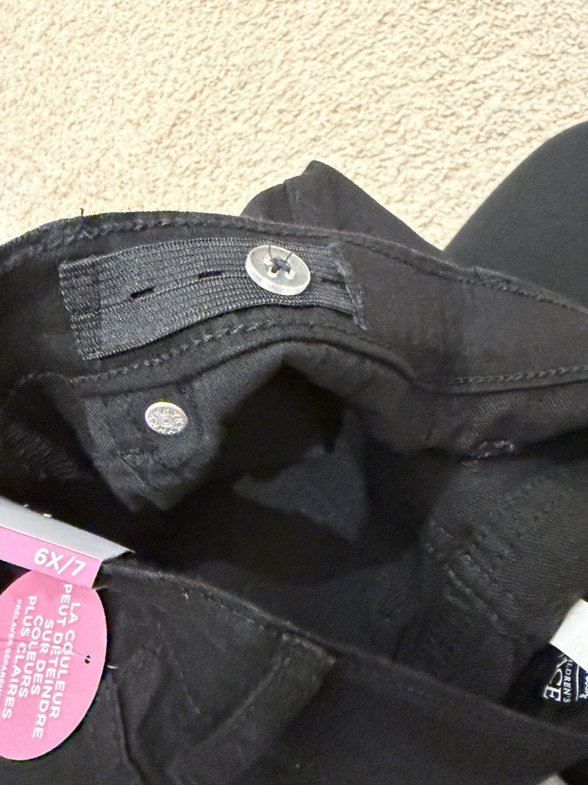 Hello Kitty The Children’s Place Black Jeans Girls Size 6x/7 New With Tags