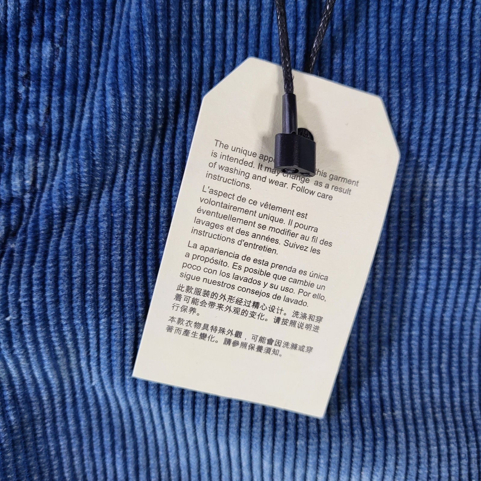 Levis Premium 568 Corduroy Jeans 30×34 New Loose Straight Men’s Blue New W Tags