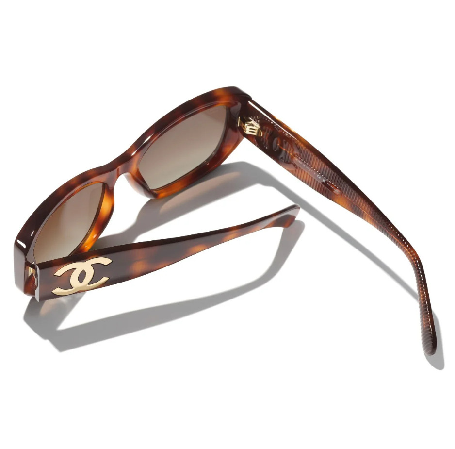 NEW CHANEL 5493 POLARIZED TORTOISE RECTANGLE SUNGLASSES c.1295/S9! SHIPS TODAY!