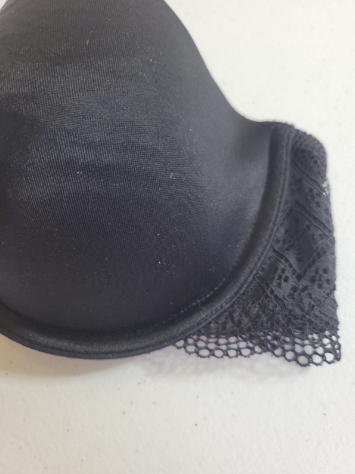 Maidenform Black Lace Padded Cup Strapless Underwire Push Up Bra Size 34C