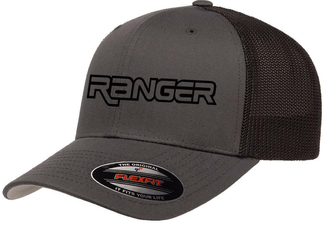 Ford Ranger Pickup Truck Logo Design Flexfit 6511 Trucker Hat Cap
