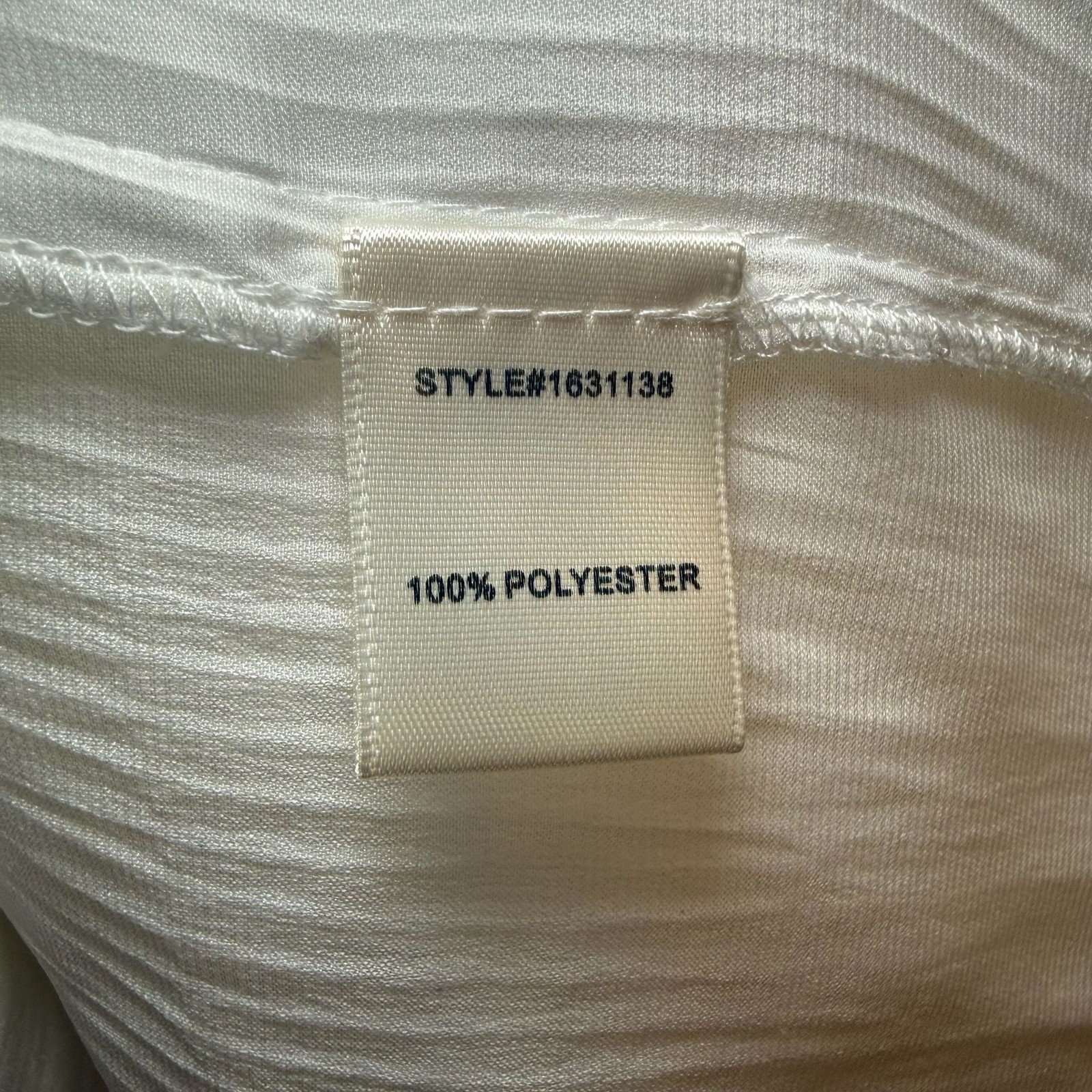 Current Air Los Angeles White Ruffled Smock Neck Romantic Pleated Blouse