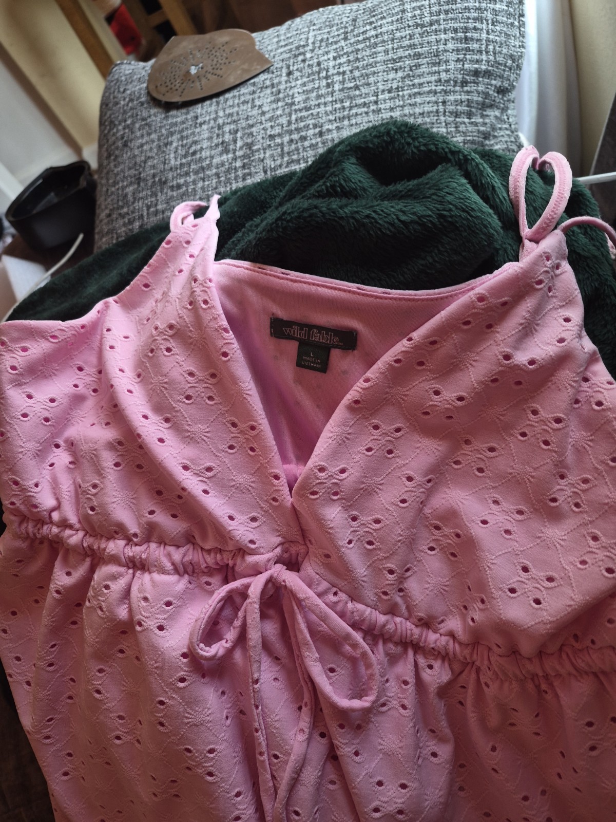 Wild Fable Pink Babydoll Knee Length Dress