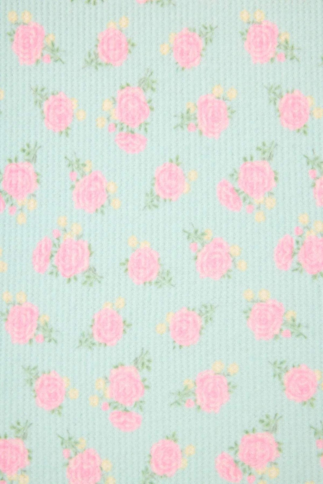 PJ Salvage Light Mint Secret Garden Floral Long Sleeve Pajama Set RUSGLS1/RUSGP1