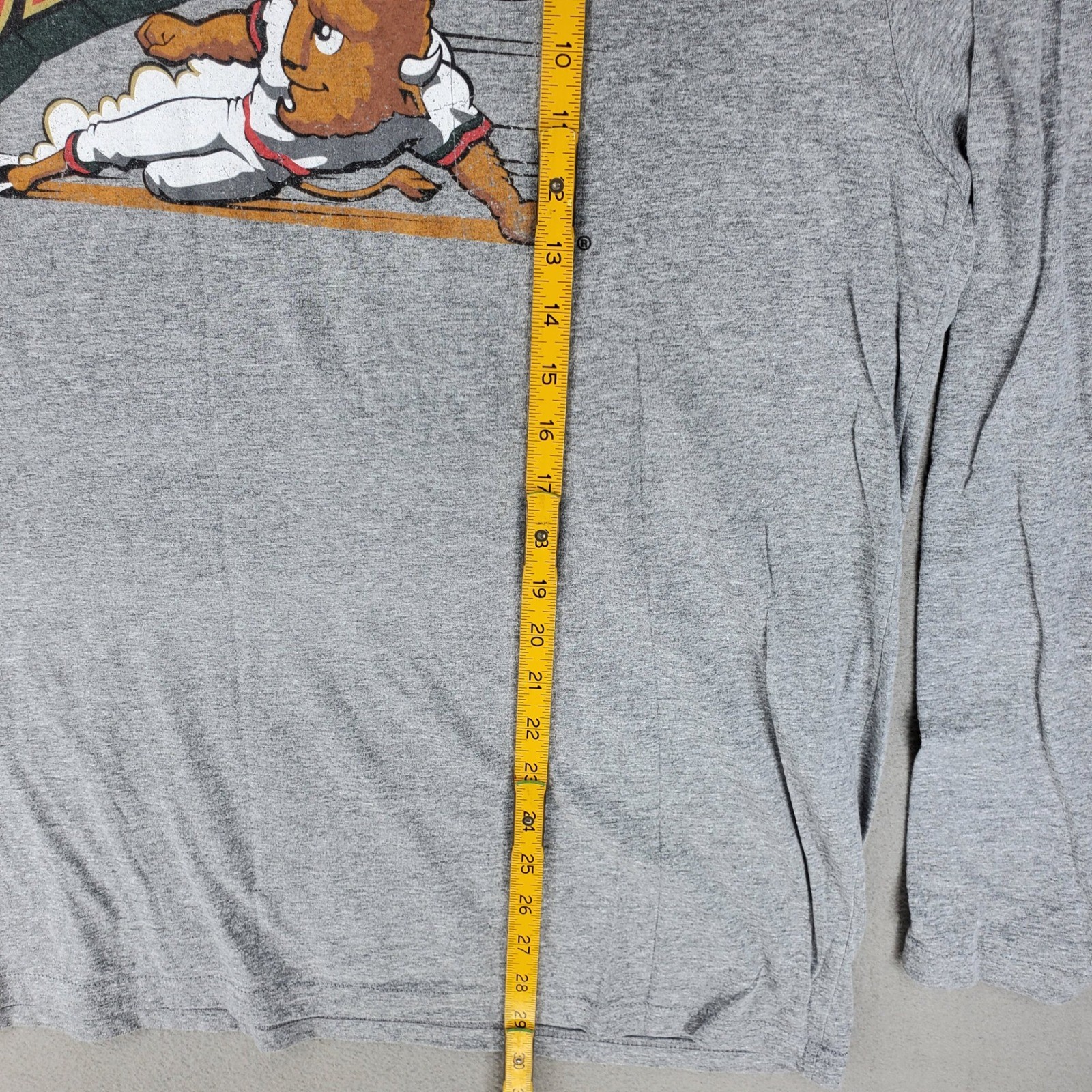 108 Stitches Buffalo Bisons Long Sleeve T-Shirt Mens XXL Gray MiLB Baseball Tee