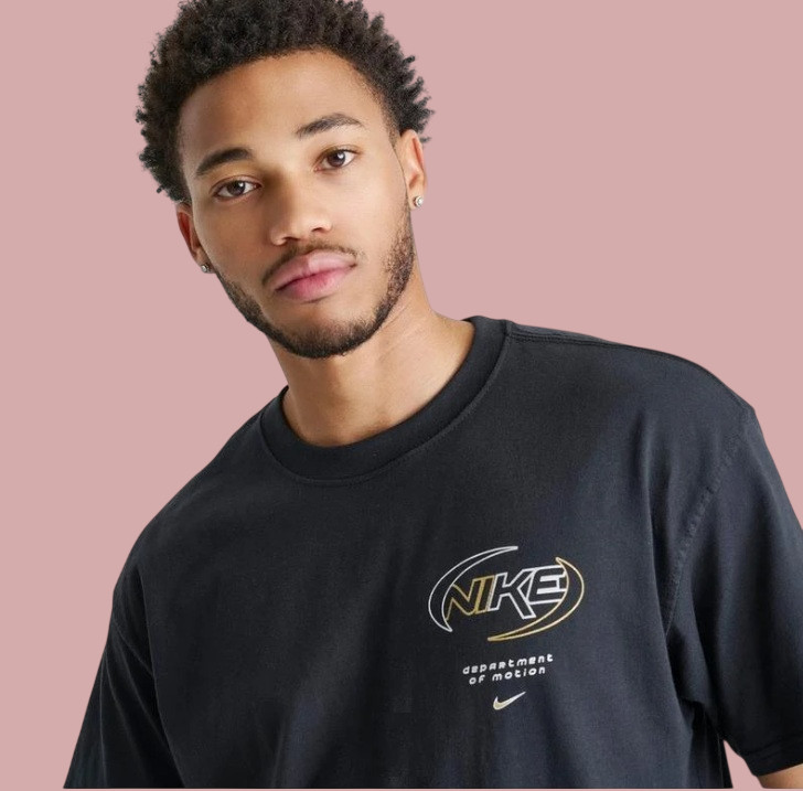 Nike Sportswear T-Shirt Department of Motion Men’s Sz M Black New