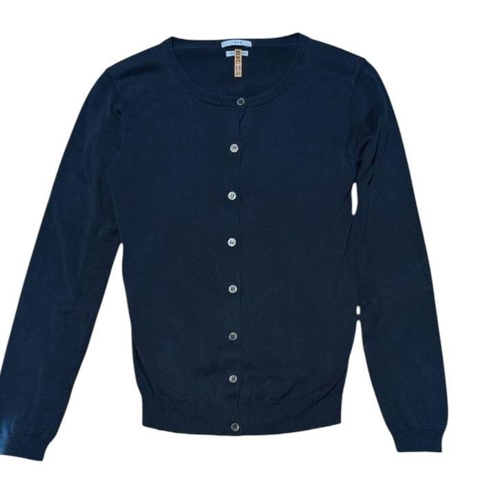 IENA Imported Yarn Cotton Cardigan Navy M 100% Cotton Japan Minimalist