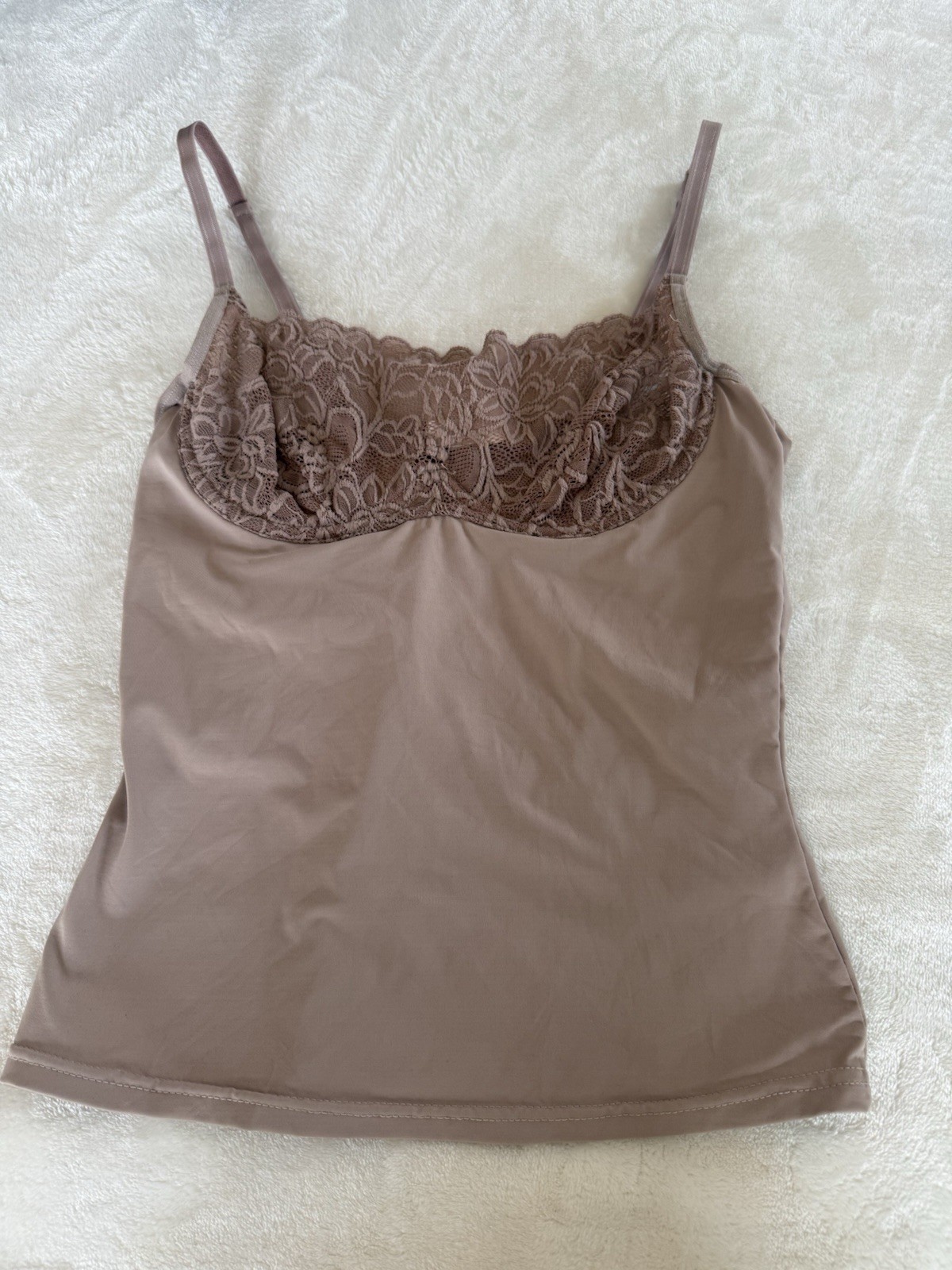 SHAPE FX Camisole – S -Square Neck w/Lace Bust, Adj. Straps, Shaping