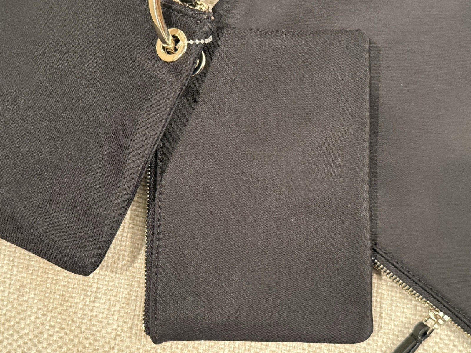 Kate Spade Dawn Triple Pouch Set 3 Piece Nylon Organizer Makeup Travel WLRU5377