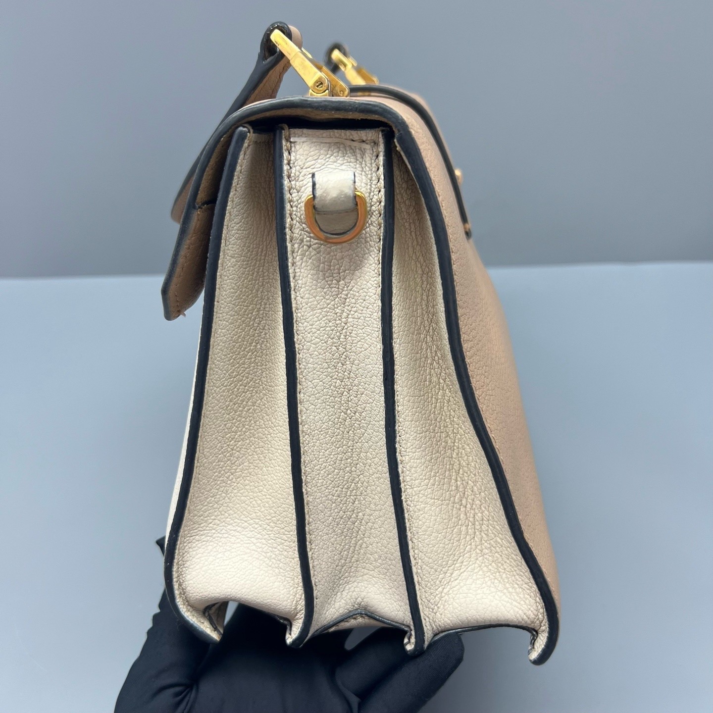 Miu Miu Pre-Owned Authentic Luxury Handbag Colorblock 27*18*13cm