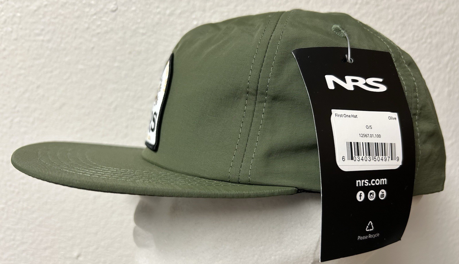 NWT NRS Fly Fishing Rafting Snapback Hat First One On Last One Off Idaho USA