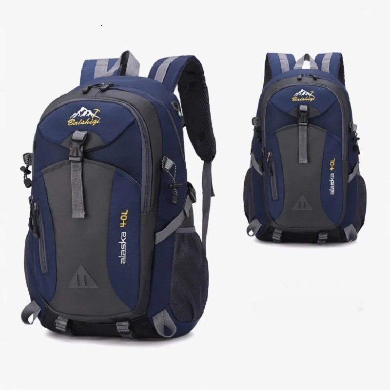 40L Travel Backpack Nylon Hiking Laptop School Bag Outdoor Sports Rucksack