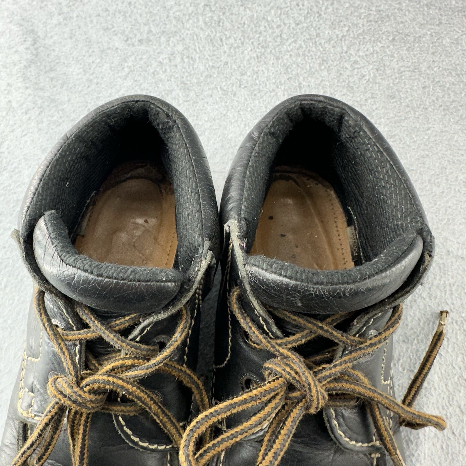 Doc Dr Martens AirWair 8458 Black Leather Boots Women’s Size 7 England Vintage