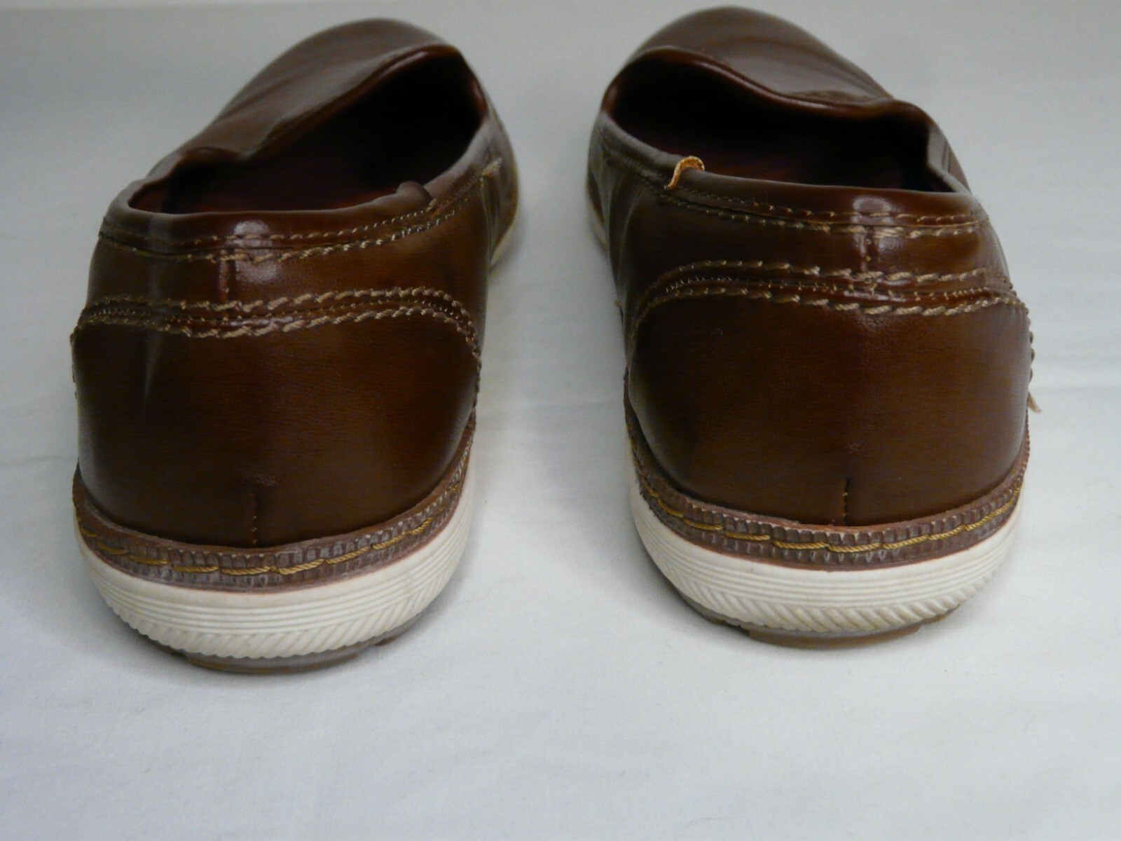 BareTraps Vanassa Saddle Brown Slip On Loafers Comfort Shoes Womens Size 7.5 M