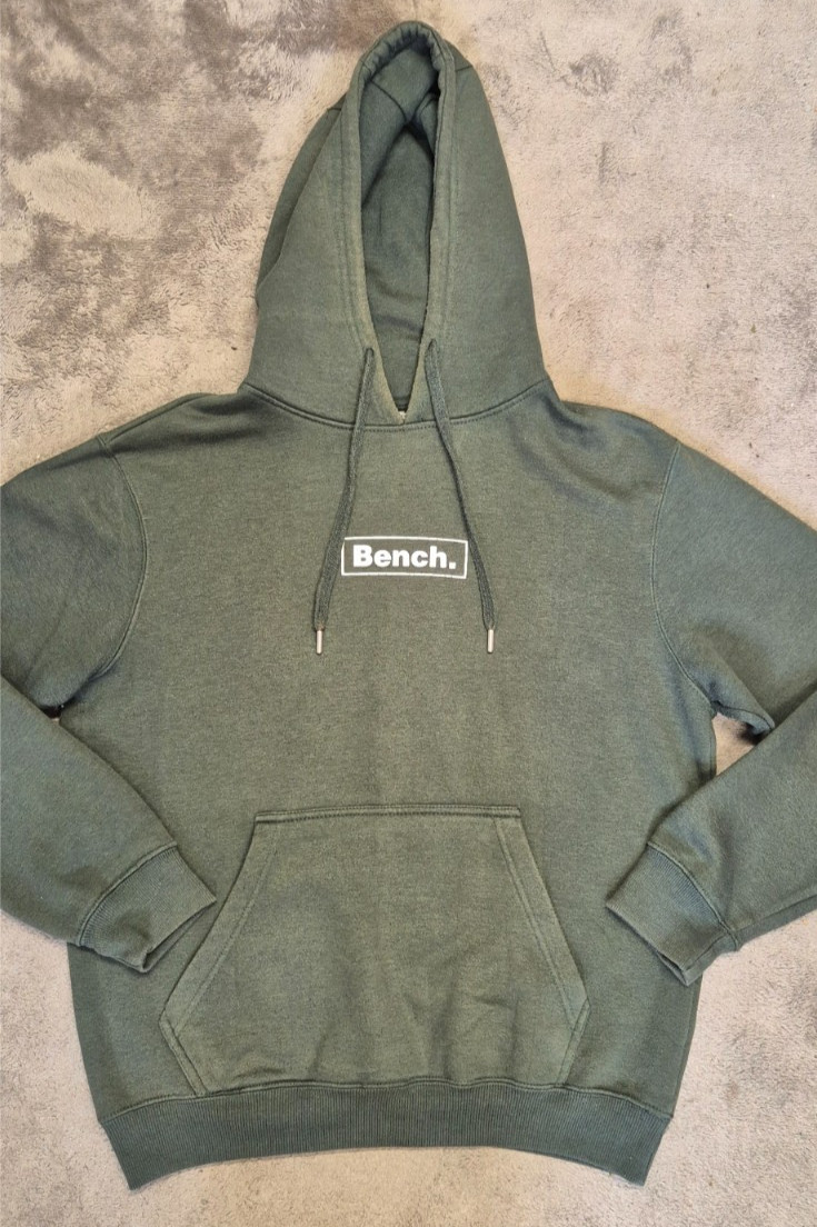Bench Men’s Large Green Hoodie Fleece Pullover