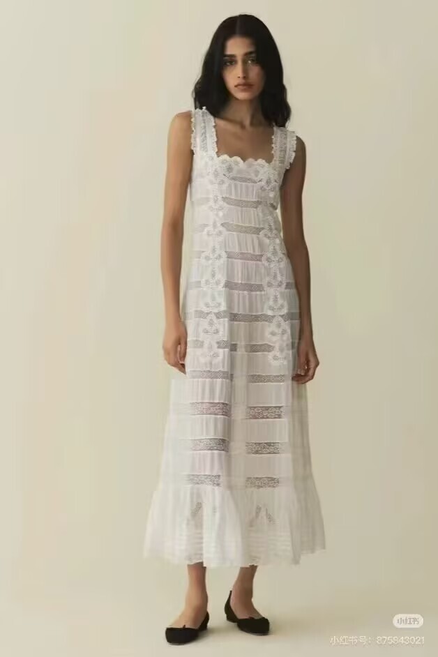 2025 New DOEN Women’s Fashion Heavy Industry Embroidered Dress Xs S M L