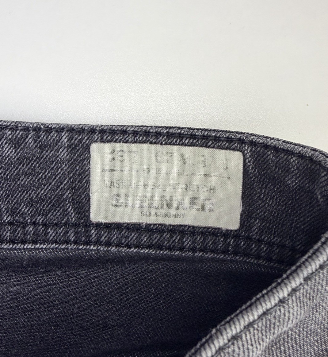Men’s Diesel Sleenker Jeans 0886Z Stretch Skinny Slim Denim W29 X L32 Black