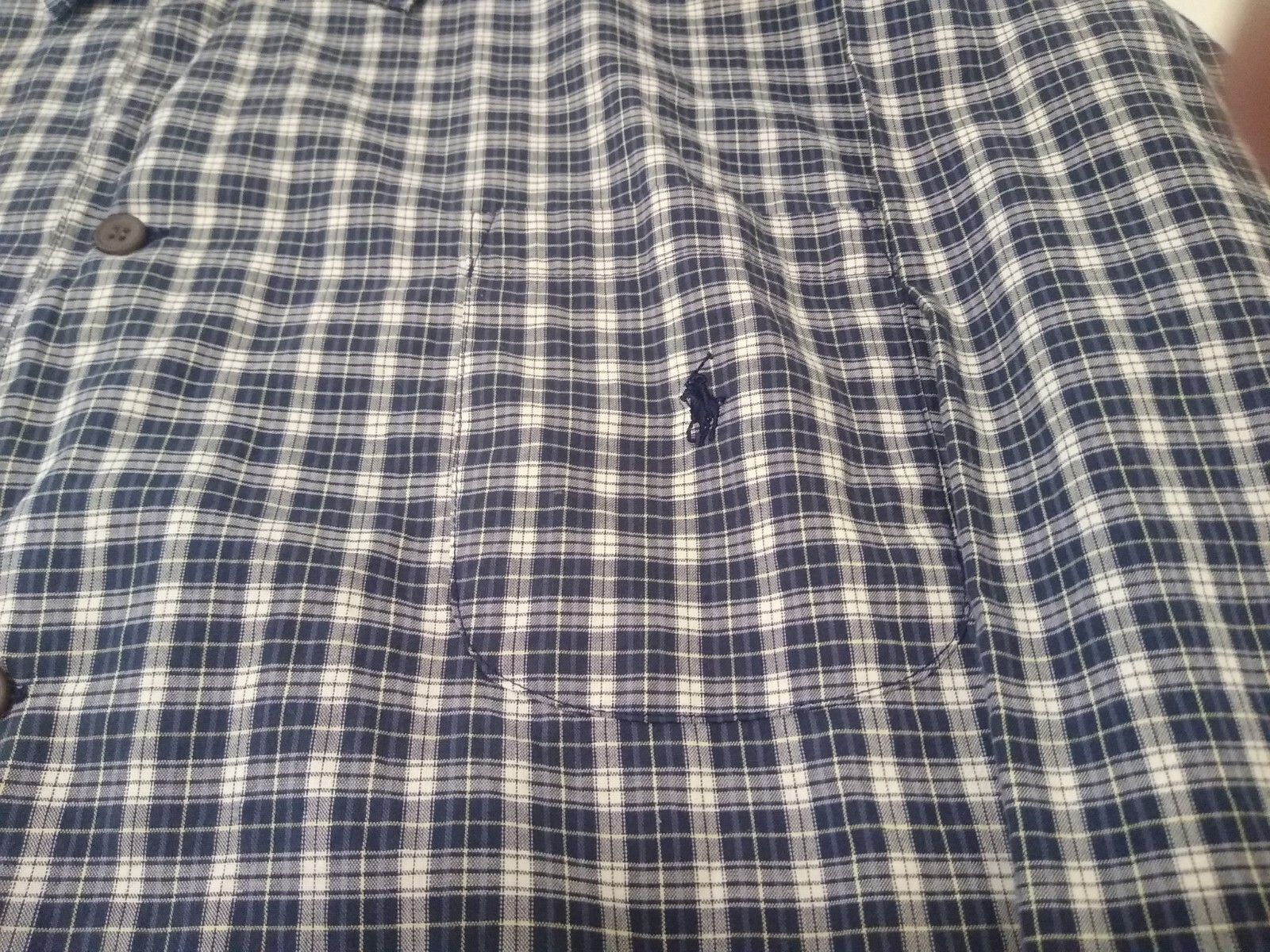 Polo by ralph Lauren no cuff long sleeve single pocket button up shirt