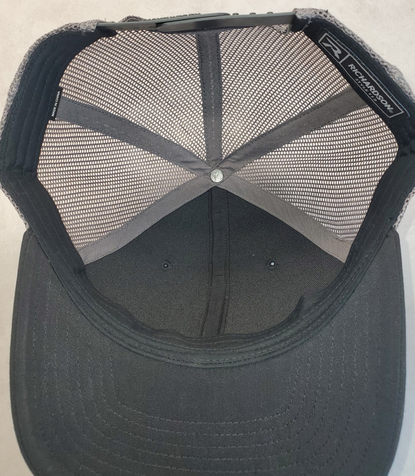 DEKALB SEED Patch on Richardson 112 Trucker Hat Snapback Black/Charcoal