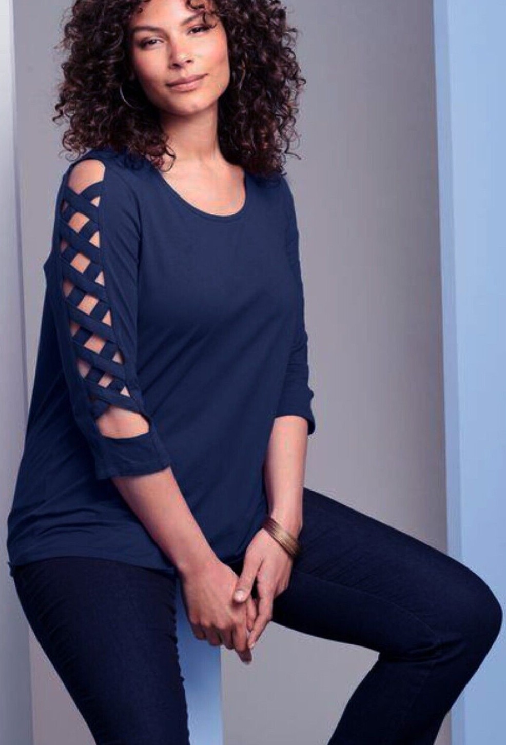 Women’s Plus Size 26/28 30/32 34 36 3X 4X 5X COTTON Stylish unique tee top