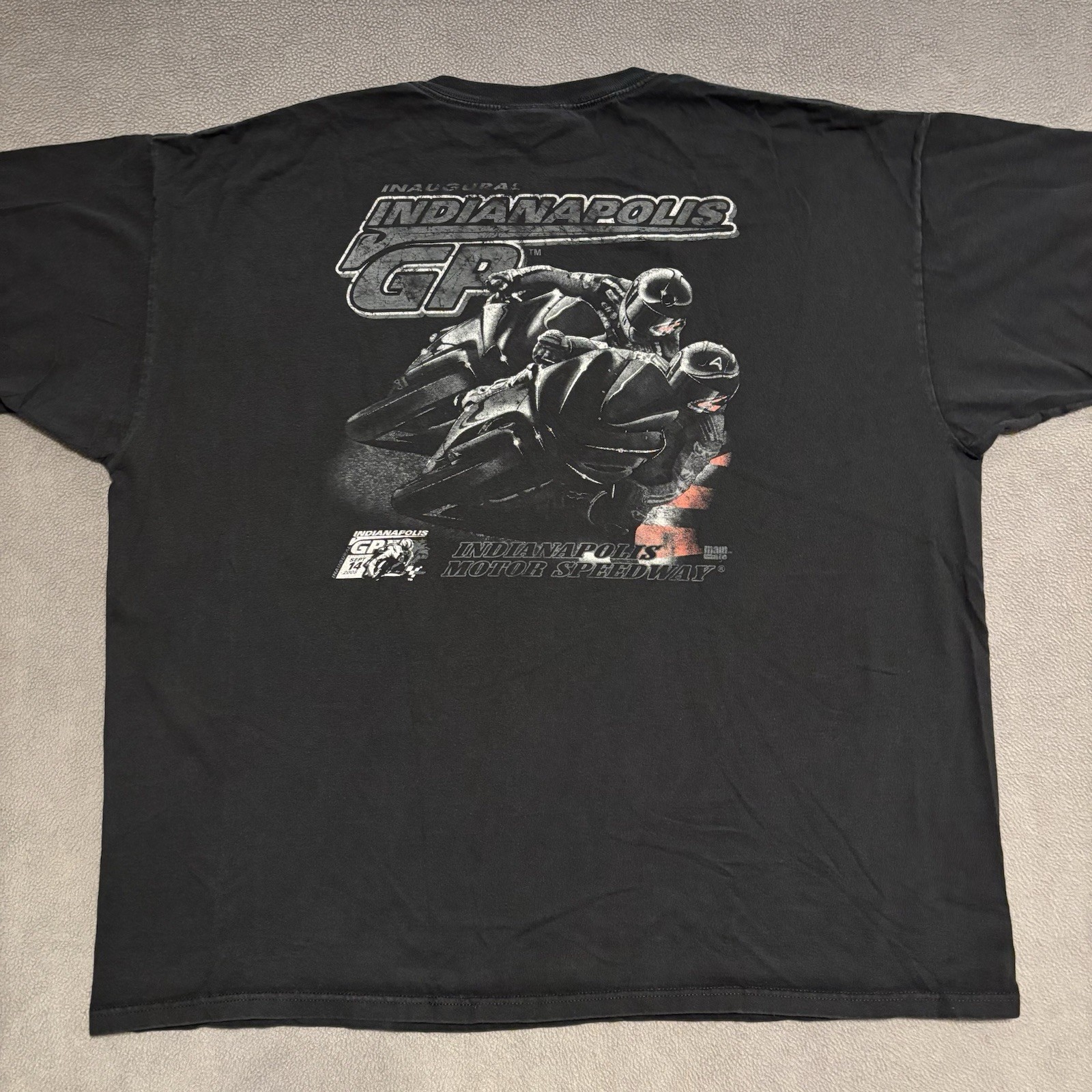 Indianapolis Motor Speedway Inaugural Motorcycle GP 2008 Shirt Mens 3XL Black