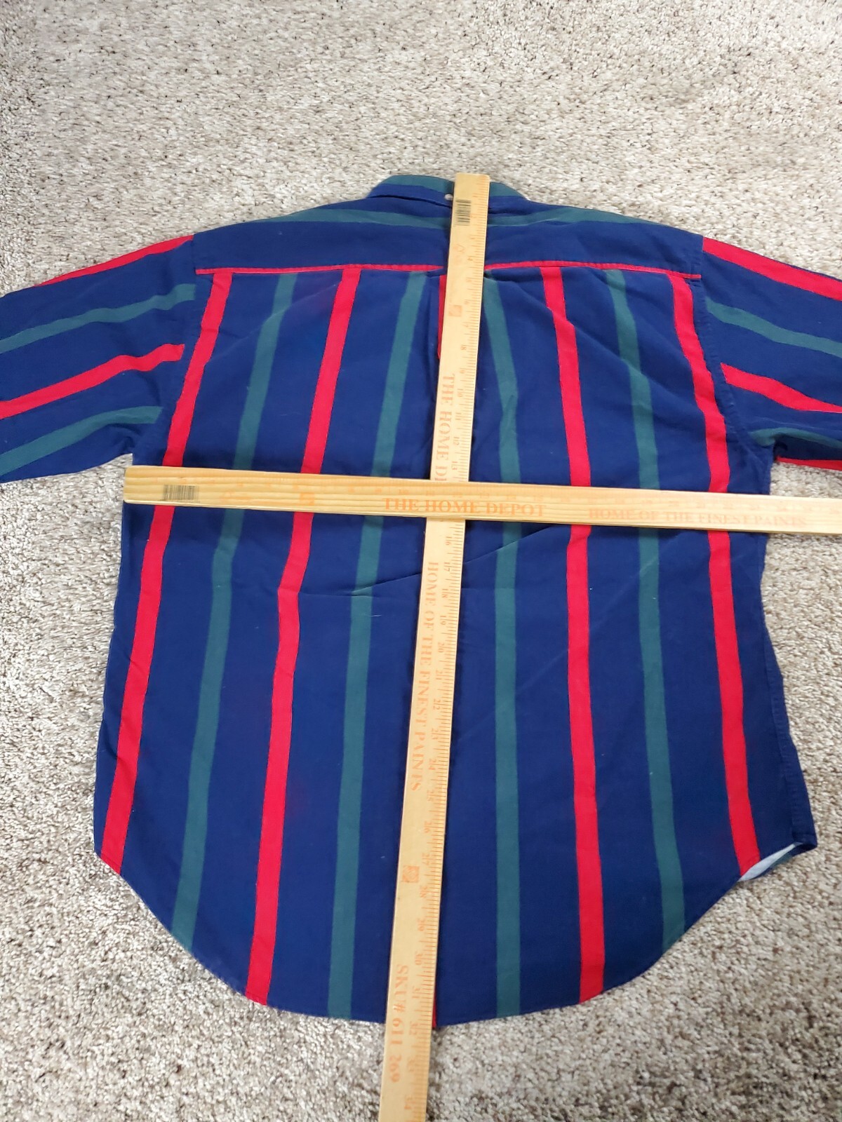 Vintage 90s Norsport Corduroy Shirt Medium Mens Striped Multicolor Button Down