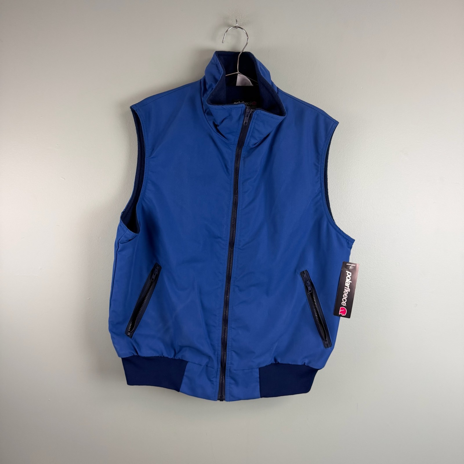 Sports Master USA Made Polar Fleece Blue + Navy Blue NEW WITH TAGS XL Mens