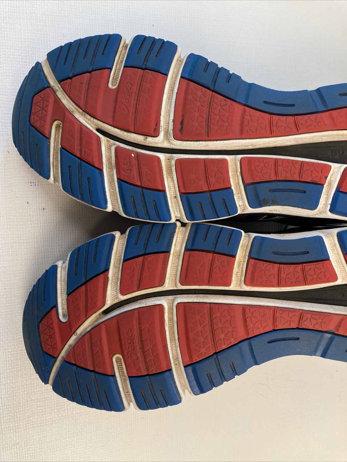 Asics Gel Cirrus33-2 Red Black Blue T314N Running Shoes Men 12.5 EUC HTF RARE