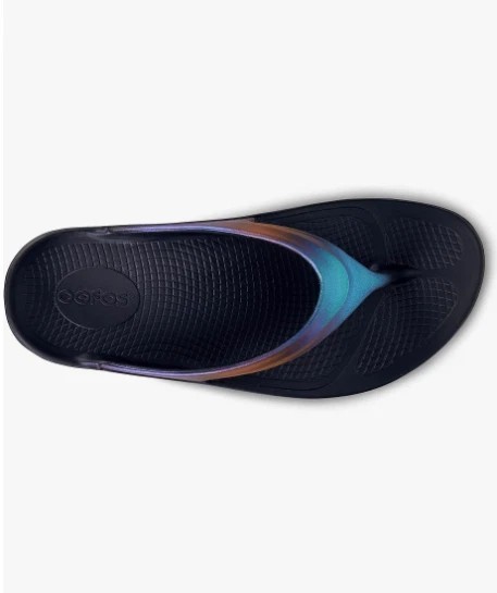 Women’s OOFOS OOlala Thong 100% Original in Midnight Spectre Size 5