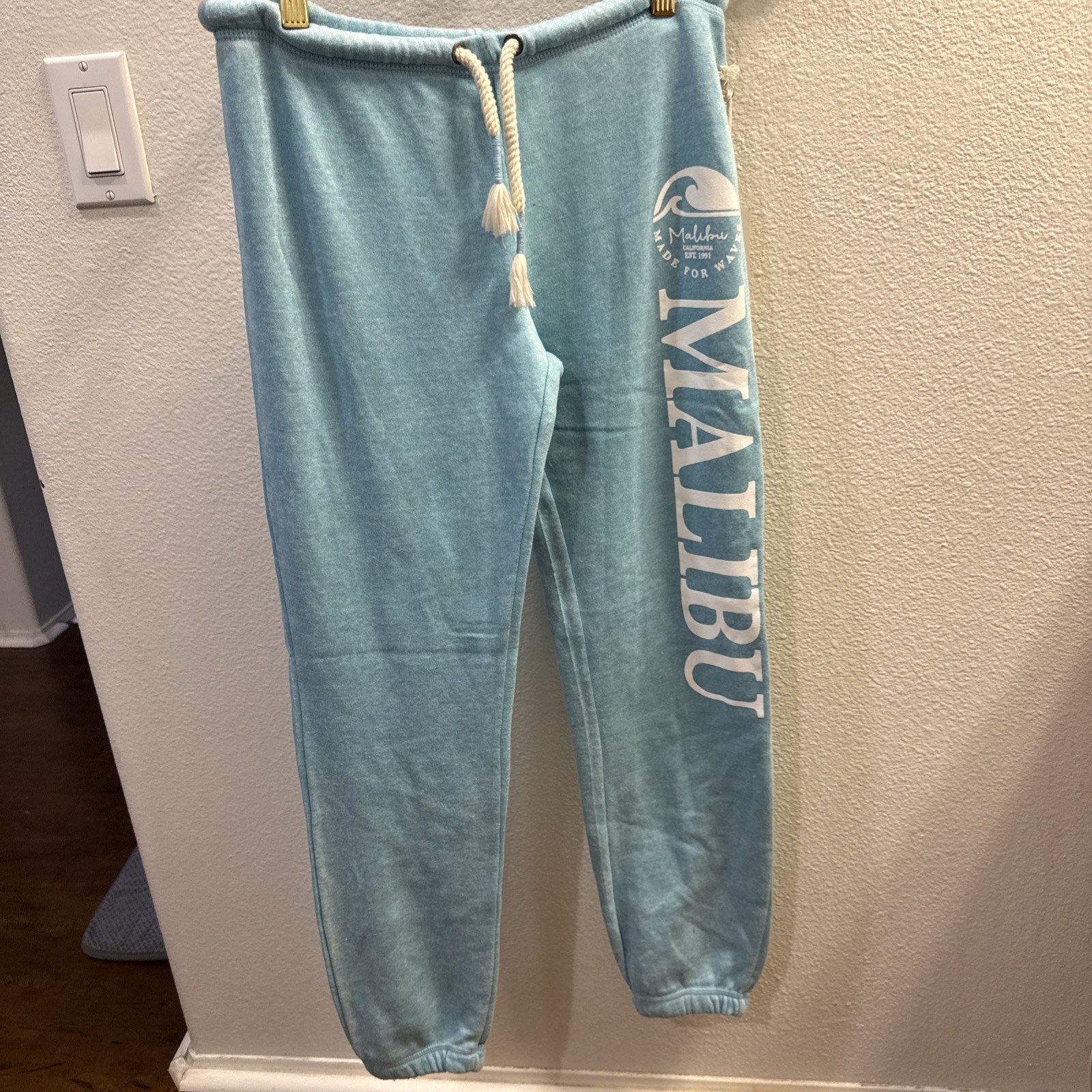 Super Cozy Ocean Drive Sweatpants Size Small Light Blue
