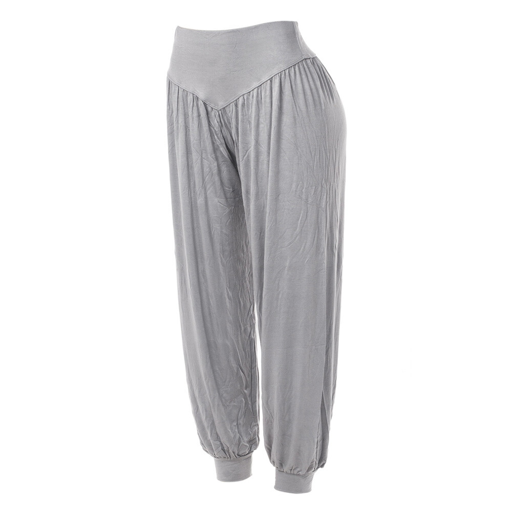 Women’s Waistband Panty Leggings Casual Loose Pants Workout Solid Color Fashion
