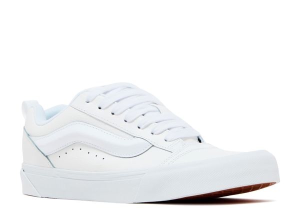 VANS KNU SKOOL LEATHER TRUE WHITE SIZE: MEN 8 WOMEN 9.5 – WHITE