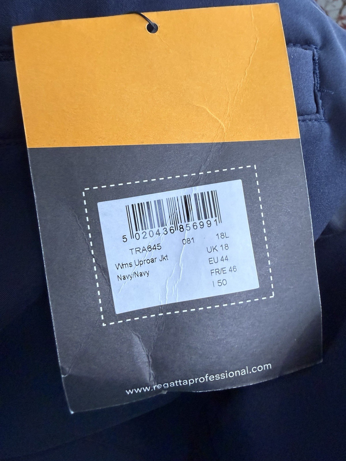 Womens Regatta Uproar Jacket. Navy. UK18. Softshell Jacket. TRA645. SKU 50014