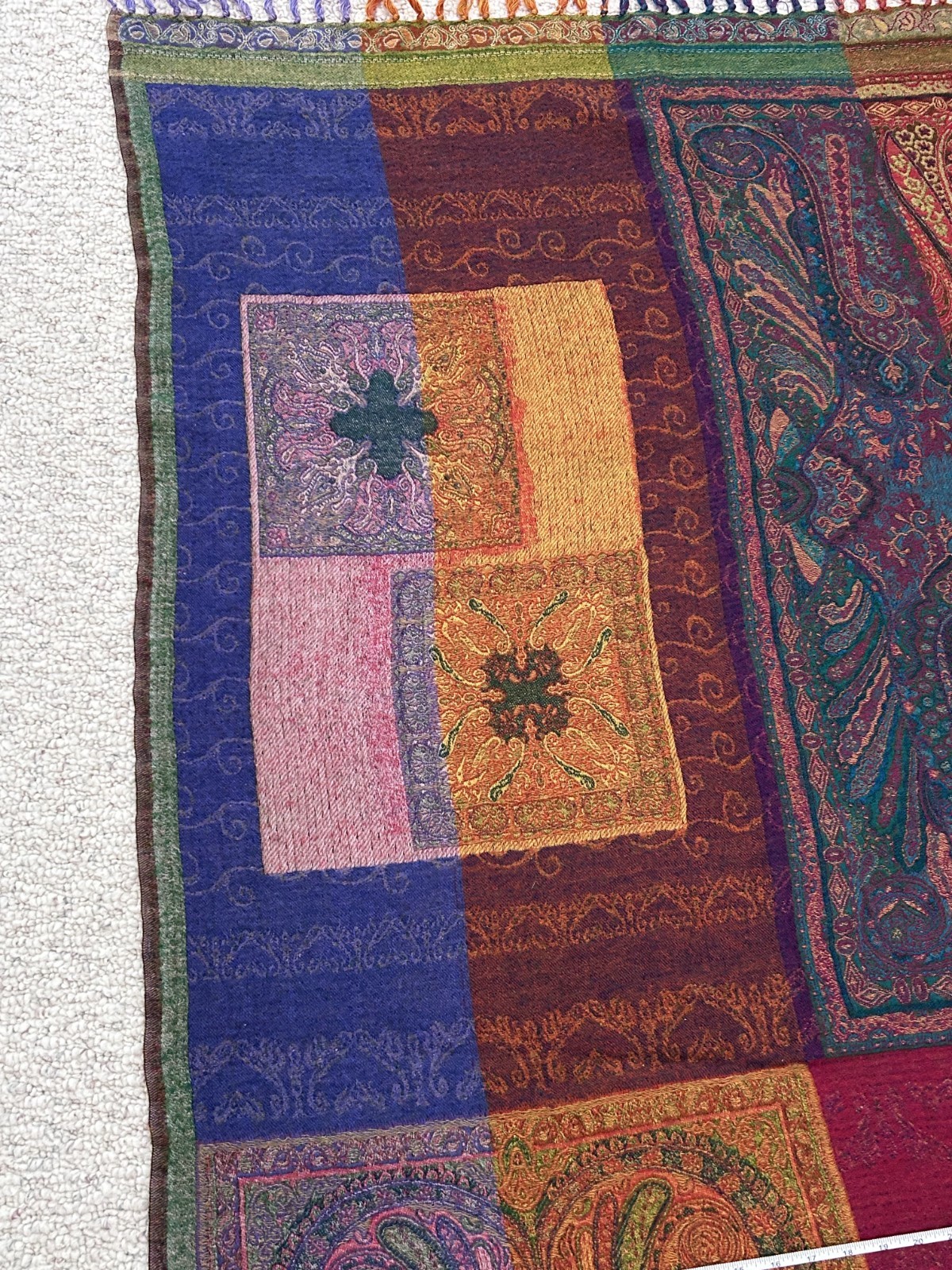 Moksha Fine Wovens 100% Pure New Wool 75″ Length x 36″ Width Throw / Pashmina