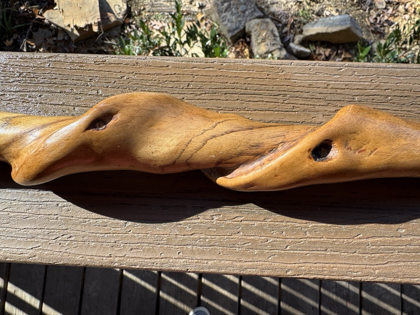 Vintage Handmade TWISTED Walking/Hiking Stick 45 Inches Tall Smoky Mountains
