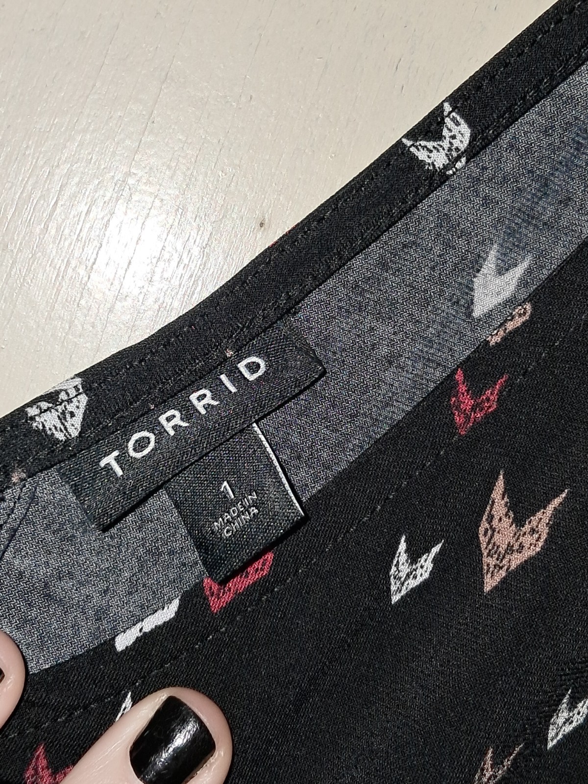 Torrid 1 Black V-neck Tank Blouse