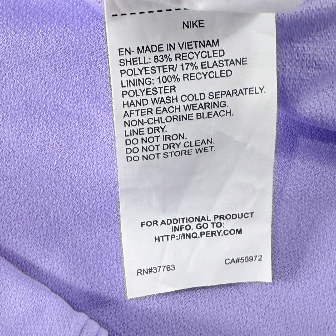 Nike Swim Womens Purple Low Rise Bikini Bottom NESSF247-576 Medium NWT