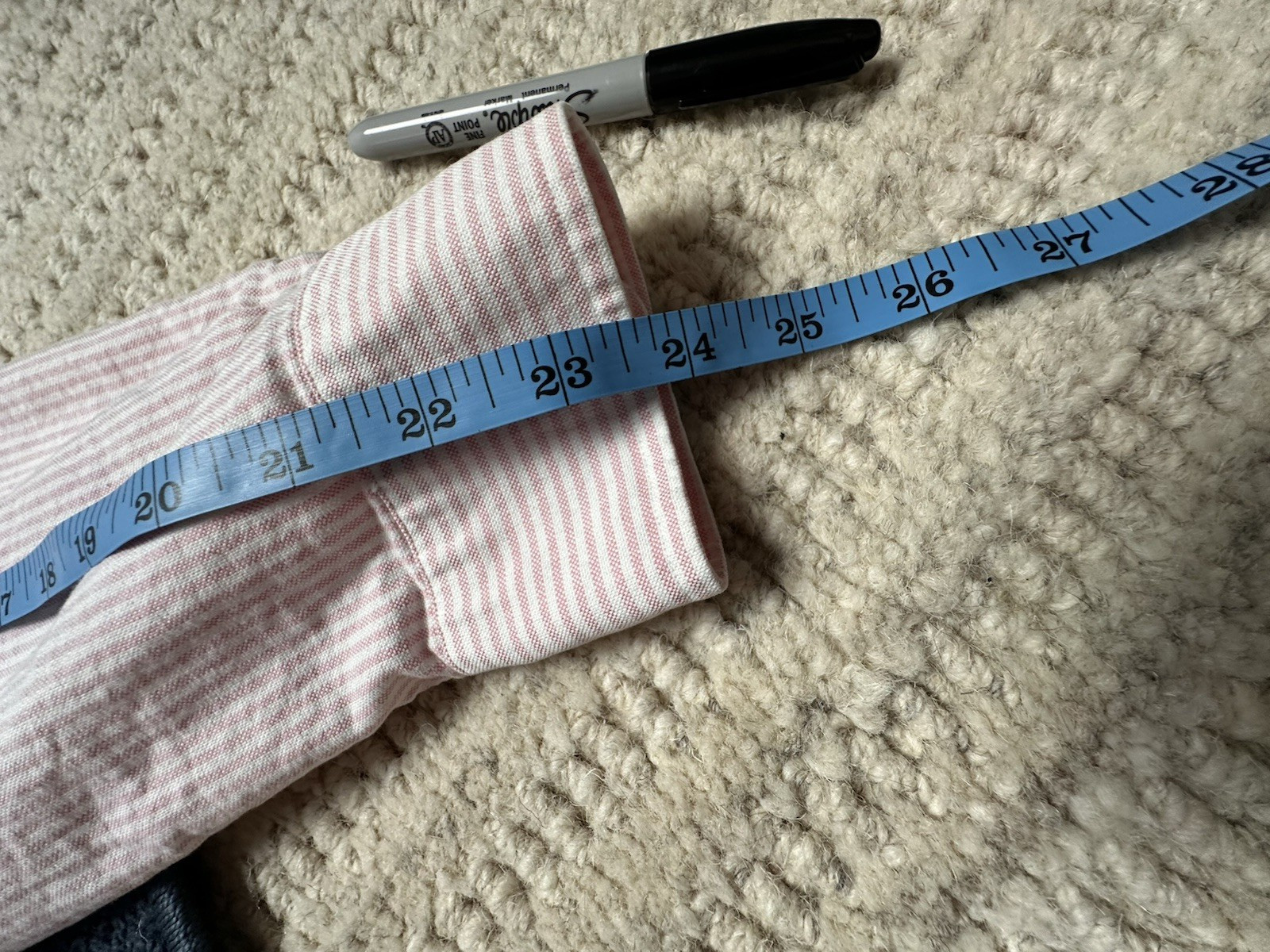 Vtg 90’s Polo Ralph Lauren Striped Button Up 16 1/2-35 Pink Preppy Flesh Pony