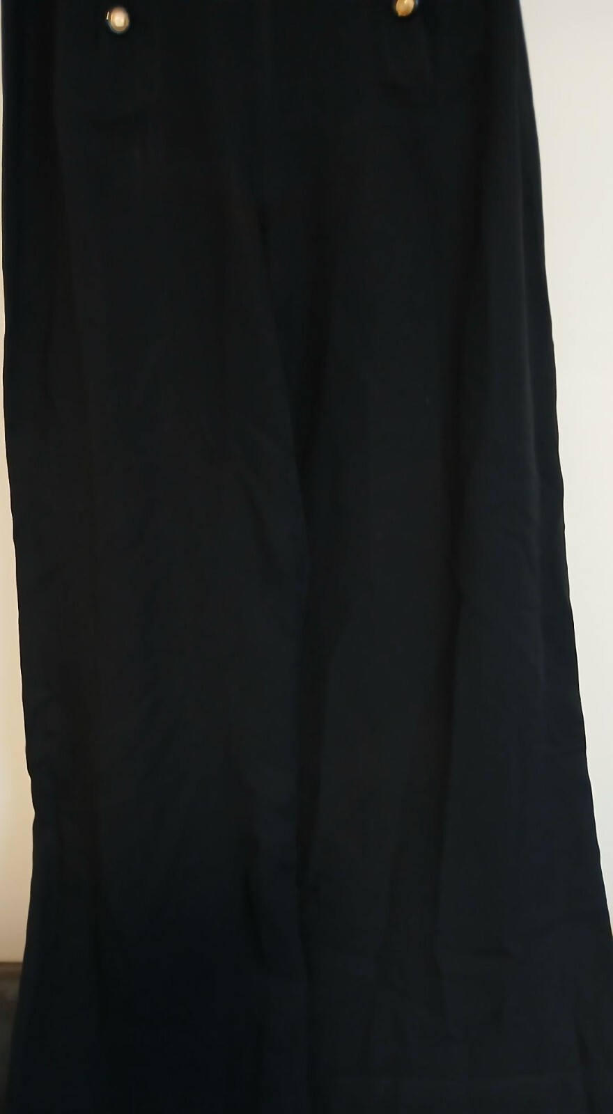 A*B*S SAILOR PANTS LADIES BLACK ACETATE AND RAYON