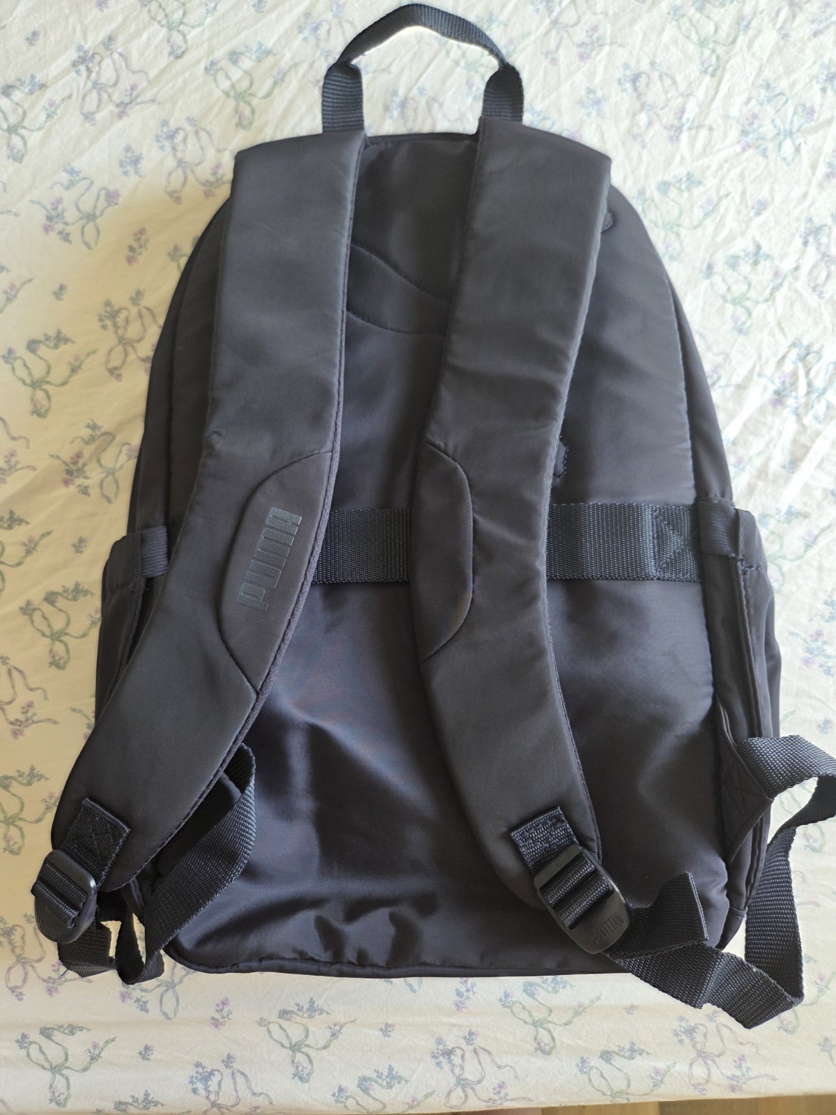 PUMA Navy Blue Backpack Zip Closure Multi-Compartment Adjustable Padded Straps M