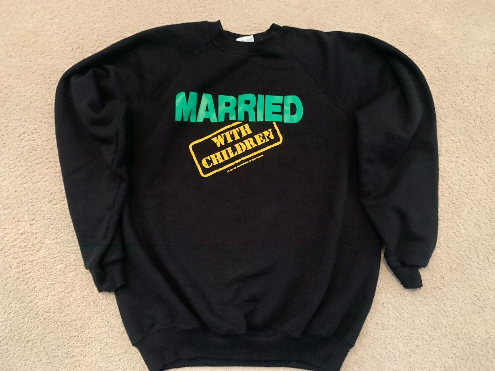 RARE Vintage 1991 Married With Children Crewneck Black Size Large