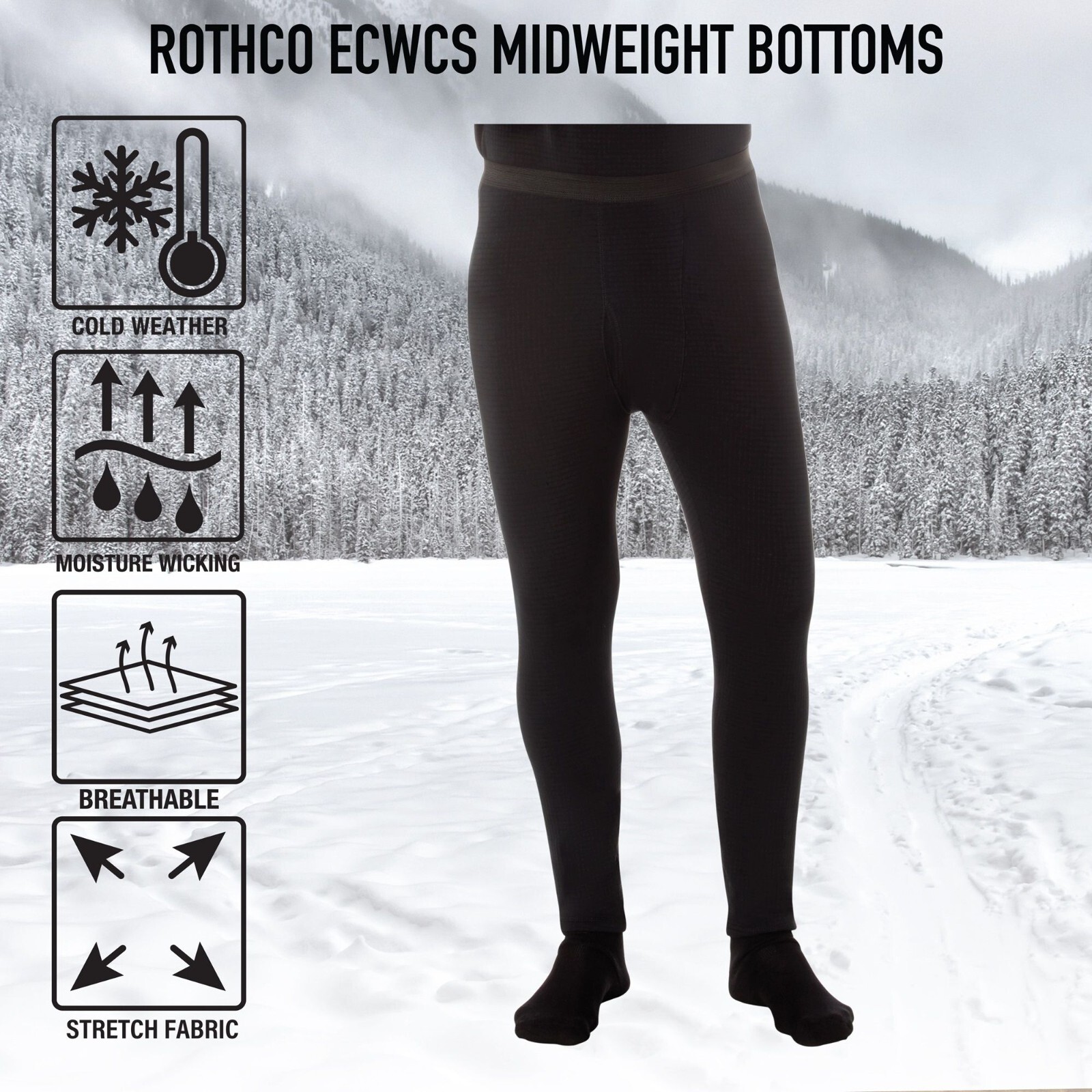 Gen III Level II Anti-Microbial Waffle Thermal Underwear ECWCS Pants Bottoms