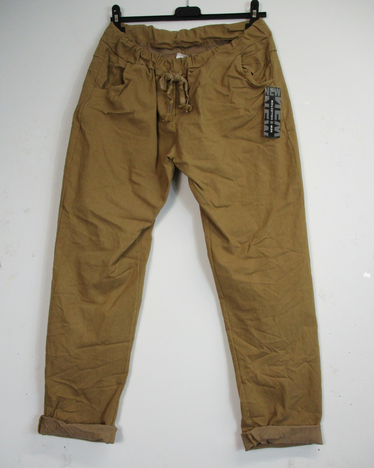 LagenLook Ladies Stretchy 95% Cotton ‘Magic’ Trousers/Pants: Size Reguar & PLus