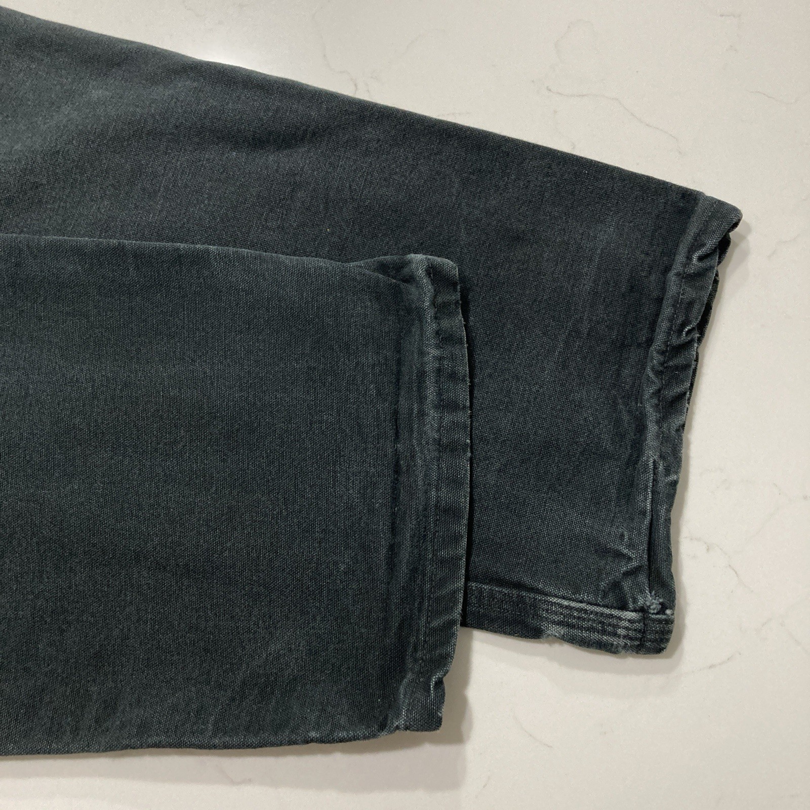 VTG Carhartt B01 BLK Double Knee Work Pants Mens 36×30 (Fits 34×29) Distressed
